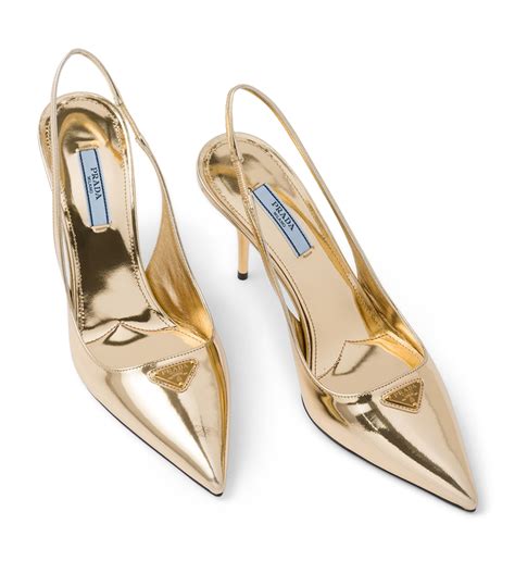 prada leather bow pumps|prada patent leather slingback pump.